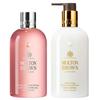 Molton Brown Rhubarb & Rose Shower Gel & Oudh Body Lotion Set