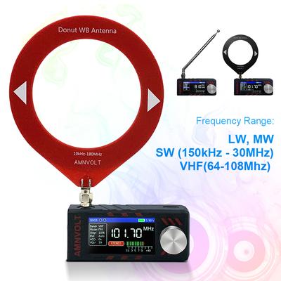 SI4732 0.5-108mhz LSB USB AM FM FM/AM Radio 1.9inch IPS Screen Mini Pocket Radio Portable Radio All Band Radio Receiver