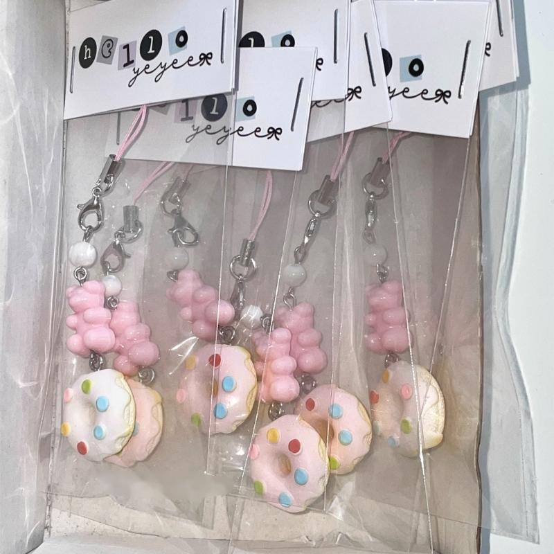 Trendy Core Bag Decoration Lovely Fruit Pendant Keychain Phone Chain Accessory
