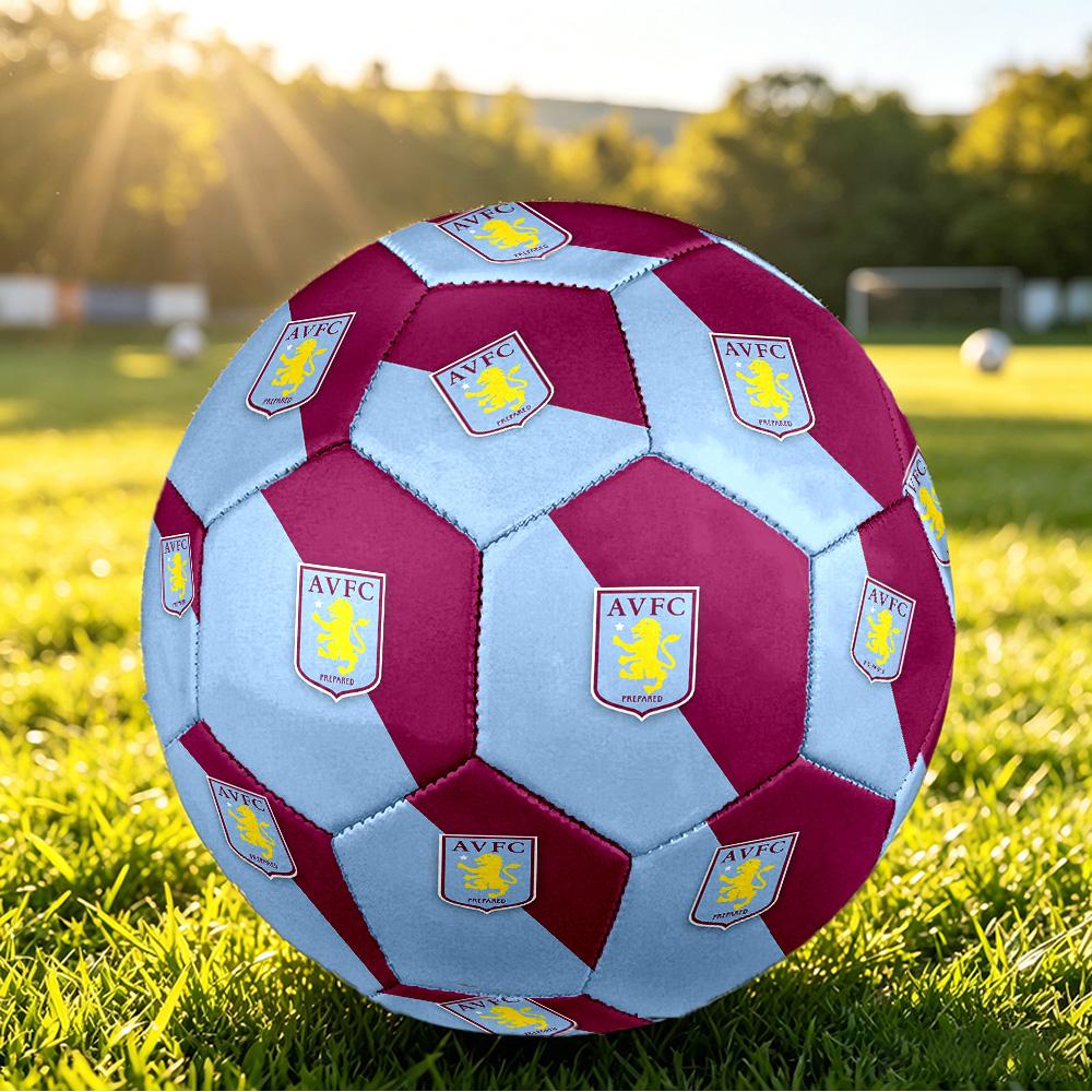 Aston Villa FootballPrinted Size 5 Soccer Ball, Anti Slip Adult Match Football Souvenir for Football Fans