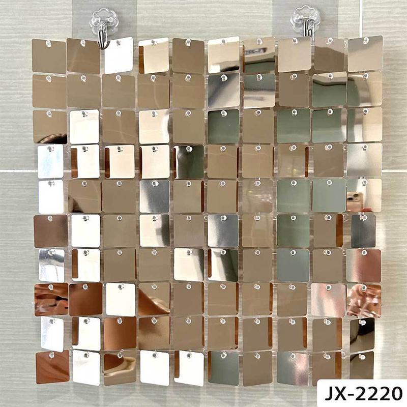 Polychromeshimmer Wall Backdrop 3D Sequin Panel Backdrop Art Wall Backgroud Cloth Wedding Birthday Party Backdrop Decor