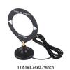 Mini Donut Antenna Broadband SMA Male Connector Magnetic Loop Antenna with Low Impedance Converter SDR for Camping Outdoor Use