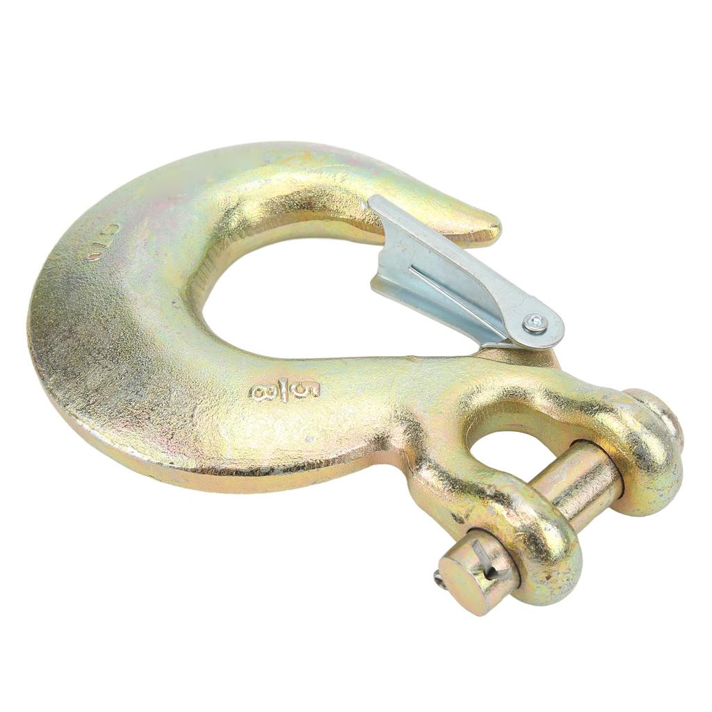 Slip Hook Thicken Alloy Steel High Temperature Quenching 13500lbs Heavy Duty Grab Hook for Port Transportation 5 8in