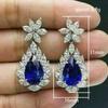 Lindon mode alliage de cuivre Zircon bijoux boucles d'oreilles pour femmes cadeaux de fête de mariage