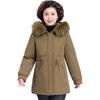 Winter Slimming Parka - Mid-Length Down Jacket for Middle-Aged & Elderly Women (2025 Style)