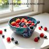 Bol Ceramic pentru Spălat Fructe de Pădure, Bol Rotativ Automată pentru Spălat Fructe și Legume, Mașină Automată de Spălat Fructe cu Scurgere, Curățare Blândă la 360° pentru Căpșuni