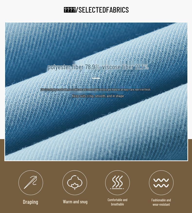 Men's Plus Size Business Casual Suit Three-Piece Set for Weddings and Events