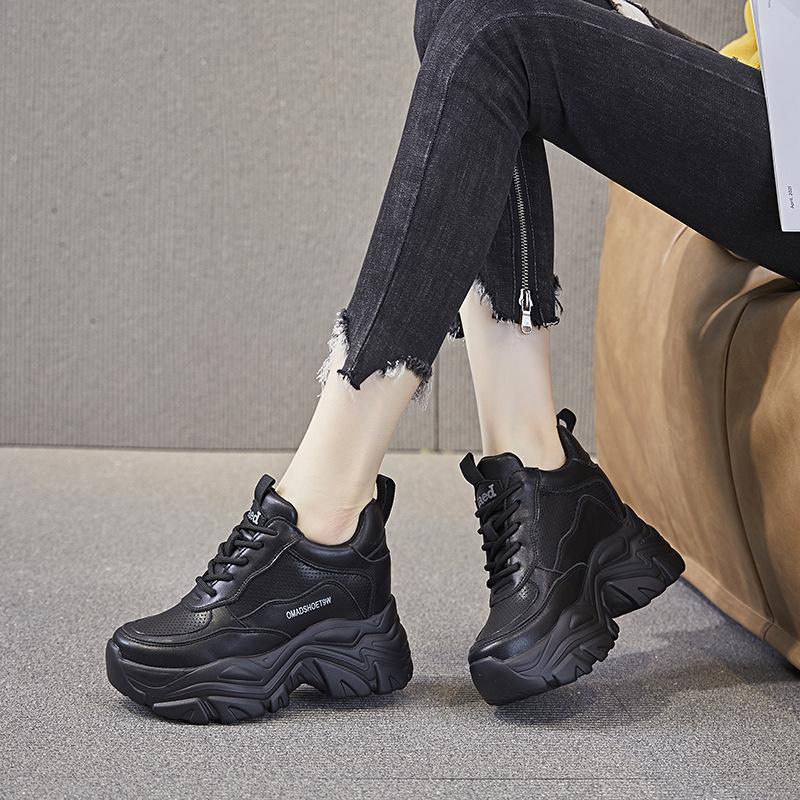Dad Shoes Ins Trendy New Spring and Autumn Shoes Thick-soled Inner Height-increasing Sports Shoes Small Man