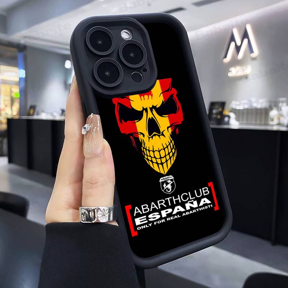 

ABARTH Italy Car Phone Case For IPhone 17 16 15 14 13 12 11 Pro Max Plus Silicone Shockproof Case iPhone 17 Air