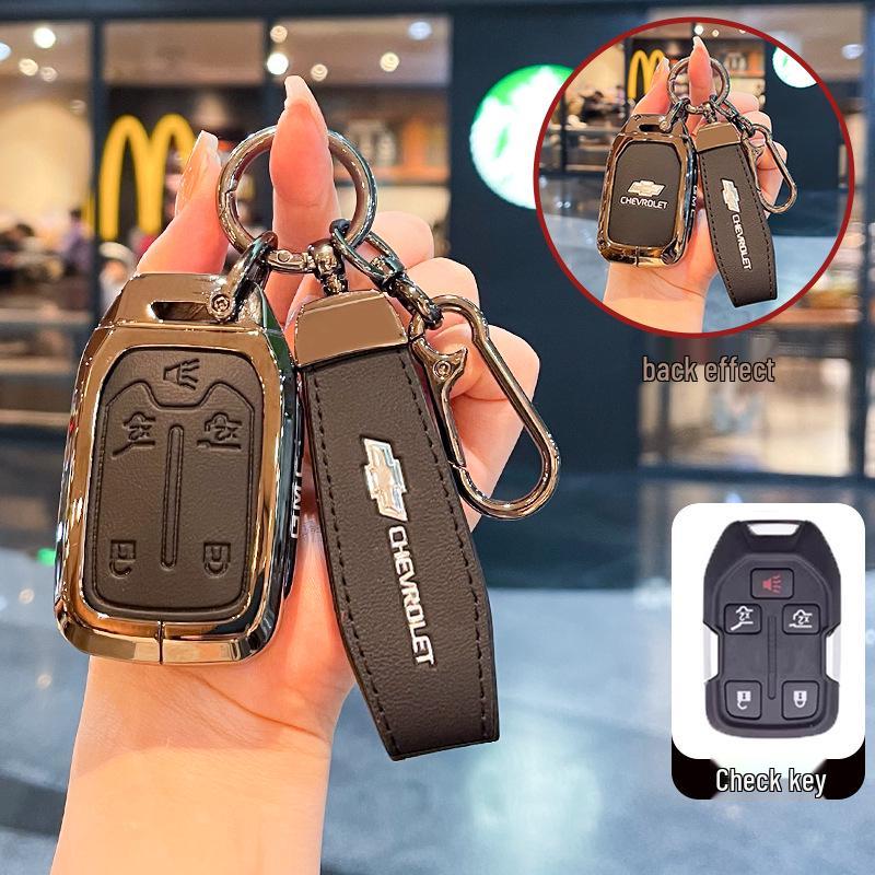 Chevrolet K5 Trax Cruze Sleuteletui - Star Milesuo Metalen Gesp Volledige Dekking Shell