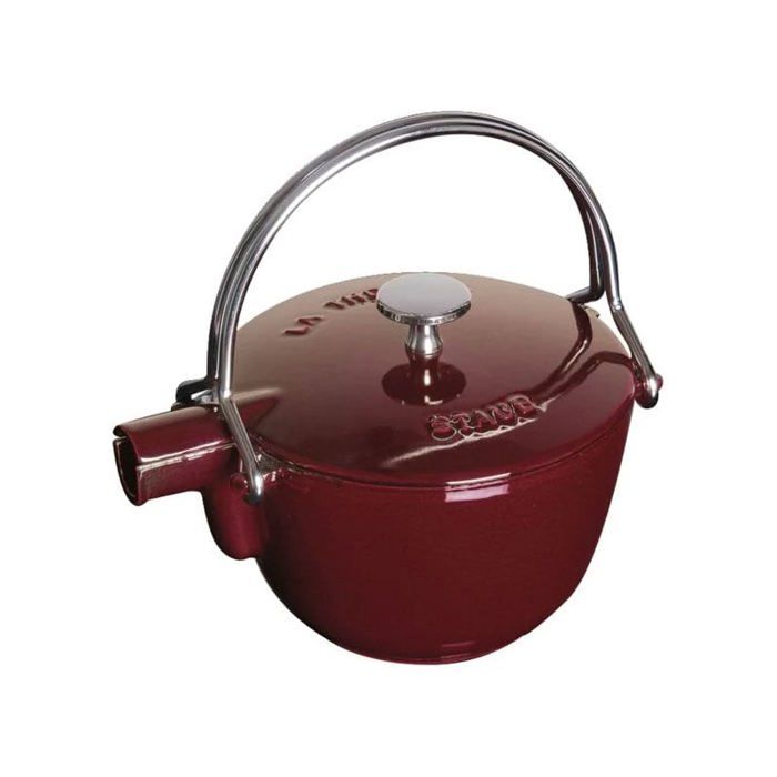 Ronde Theepot/Waterkoker - STAUB - 1650087 - Gietijzer - 1,15 L - Alle warmtebronnen & inductie