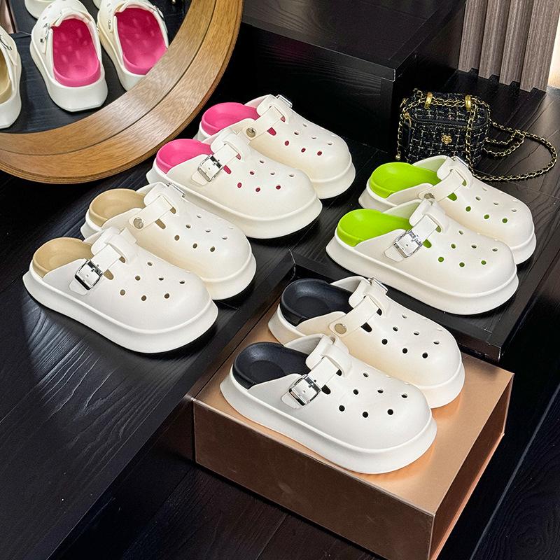 2026 Women's Summer EVA Closed-Toe Half-Slippers - Non-Smelly, Versatile, Fashionable Outdoor Footwear
