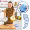 12pcs Silicone Cover Stretch Lids Reusable Airtight Food Wrap Cover Keeping Fresh Seal Bowl Stretchy Wrap Cover Kitchen Cookware