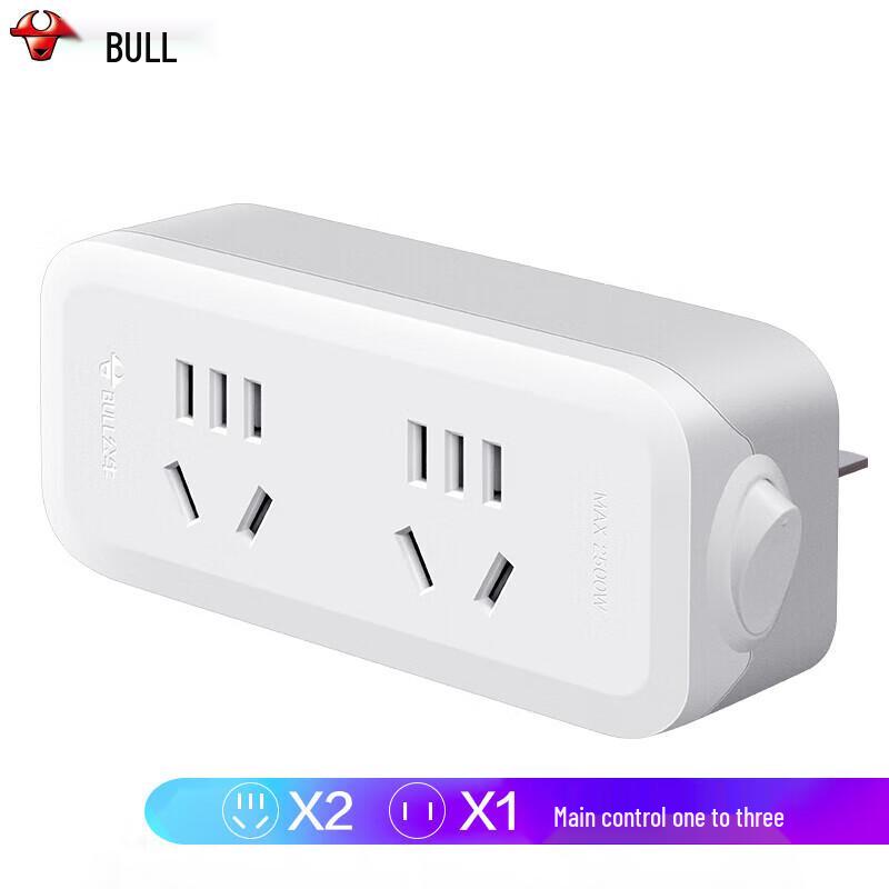 BULL 3-Way Vertical Switched Power Adapter CN plug (adapter included)