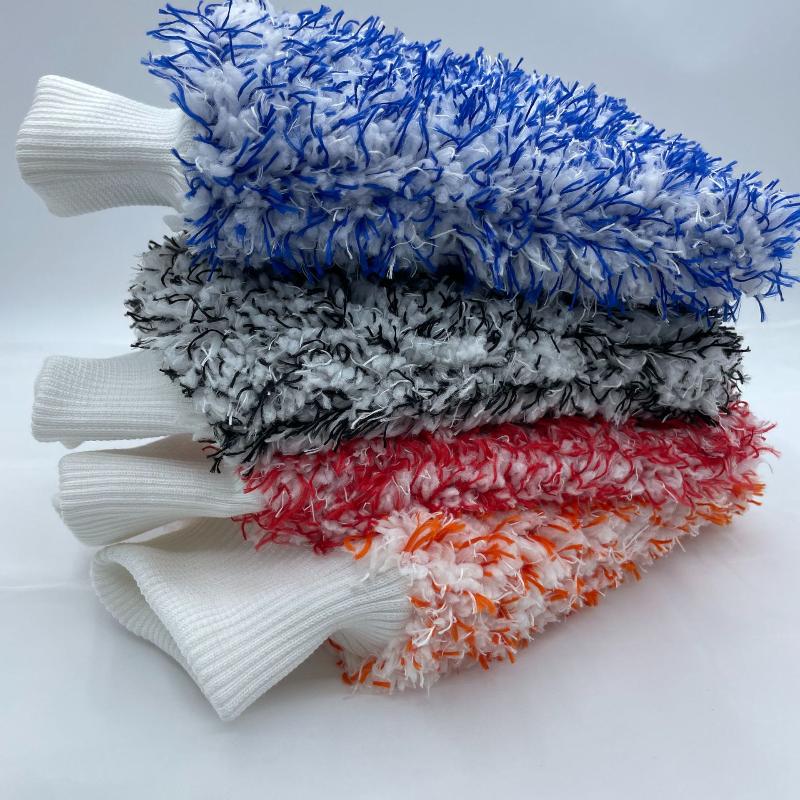 1Pcs Microfiber Thick Car Cleaning Mitts Plush Car Wash Mitt Auto Wash Accessories Car Cleaning Tools Dusting Gloves