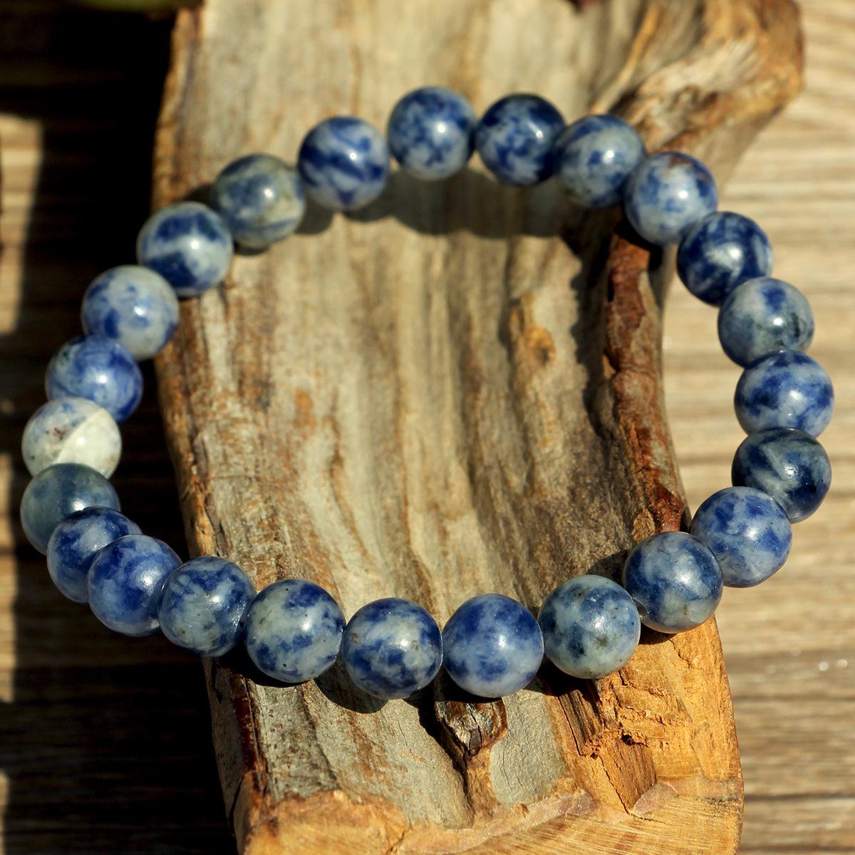 Natural Stone Agate Beaded Elastic Bracelet for Women – Handmade, Versatile Jewelry
