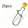 25Pcs Fishing Lure Connector Plastic Head Heavy Duty Fishing Lure Sinker Slide Finder Slider Duo Lock Snaps Fishing Accessories