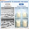 4 Pcs Breastfeeding Storage Container Clear Freezer Organizer Bins | Plastic Fridge Storage Container Breastfeeding Supplies For