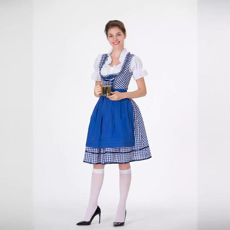 Adult Ladies Oktoberfest Costume Beer Girl Dress Stage Performance Costume Maid Costume Set