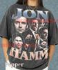 Jon Hamm Comfort Colors® Shirt, Jon Hamm Vintage Tee, Jon Hamm 90s T-Shirt, Retro Tee, Bootleg, Actor, Hollywood, Star, Mad Men, TV