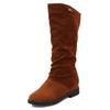 Snow Boots Women Winter Shoes Casual Woman High Boots Black Red Soft Comfortable Female Footwear Solid Suede Women Long