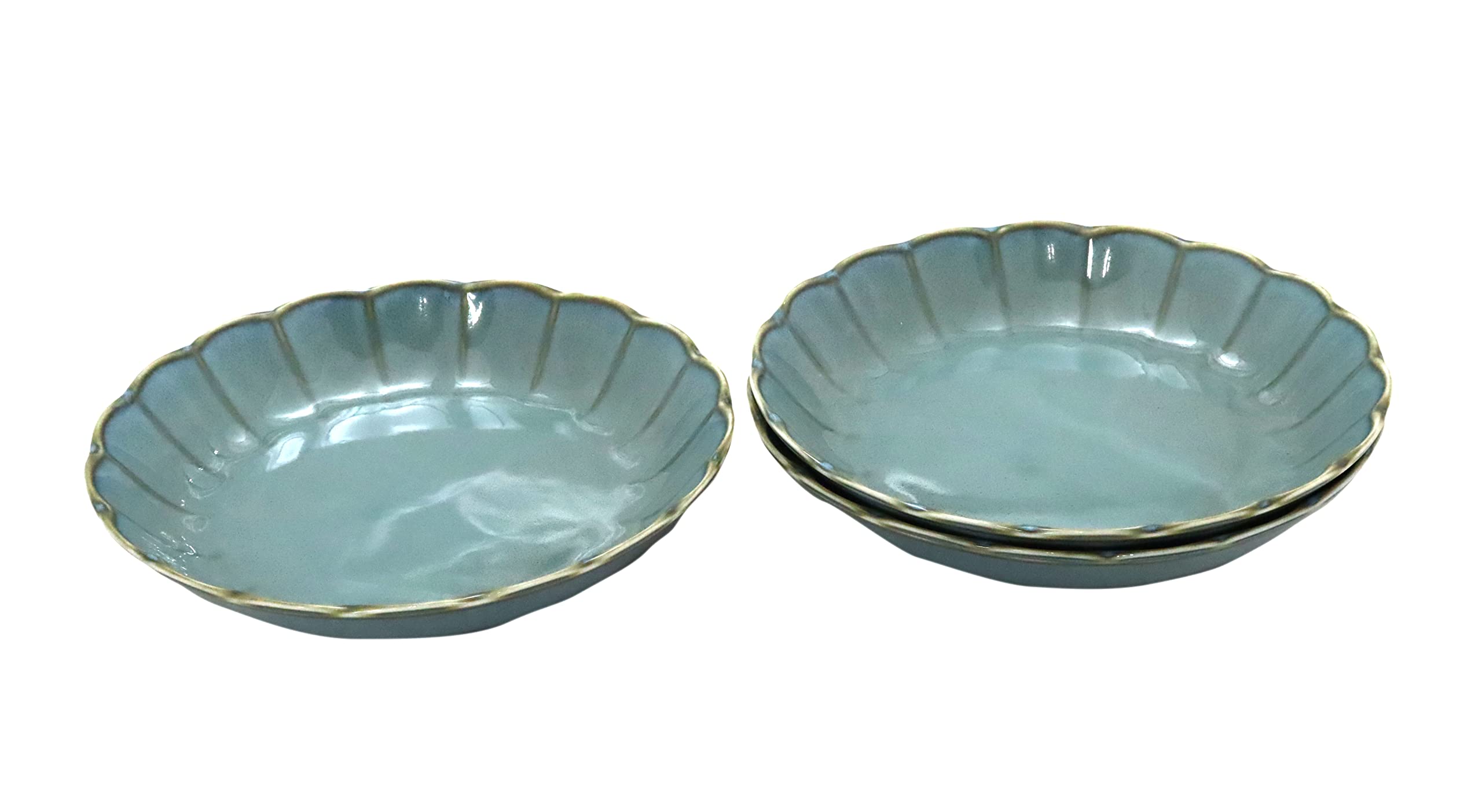 

Castle Enterprise New use Tableware series that makes your dishes stand out 22cm deep plates set [Commercial set] (titanium gray) 3-piece