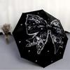 1pc Black Lace Bow Automatic Opening and Closing Folding Umbrella with 8 Iron Ribs - Portable, Foldable for Travel Yy251124173