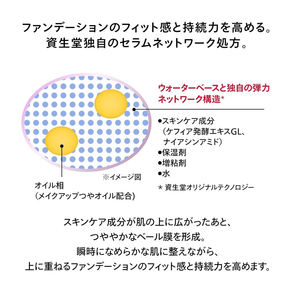 Shiseido Makeup Essence Skin Glow Primer 30g SPF25 Makeup Base Liquid Pore Coverage Shiseido PA++ Fragrance-Free Glowing, Moisturizing,