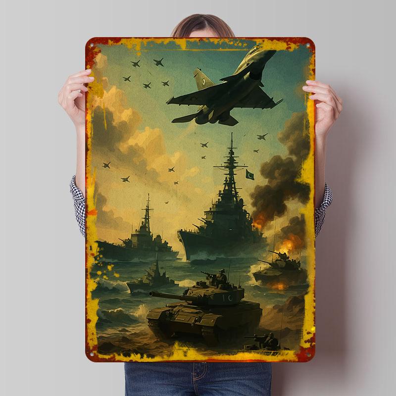 

Military Aircraft Naval Fleet Metal Poster Customized Wall Art Retro Vintage Tinplate Signs for Office Decoration Room Man Cave 7.9x11.8In(20x30cm)