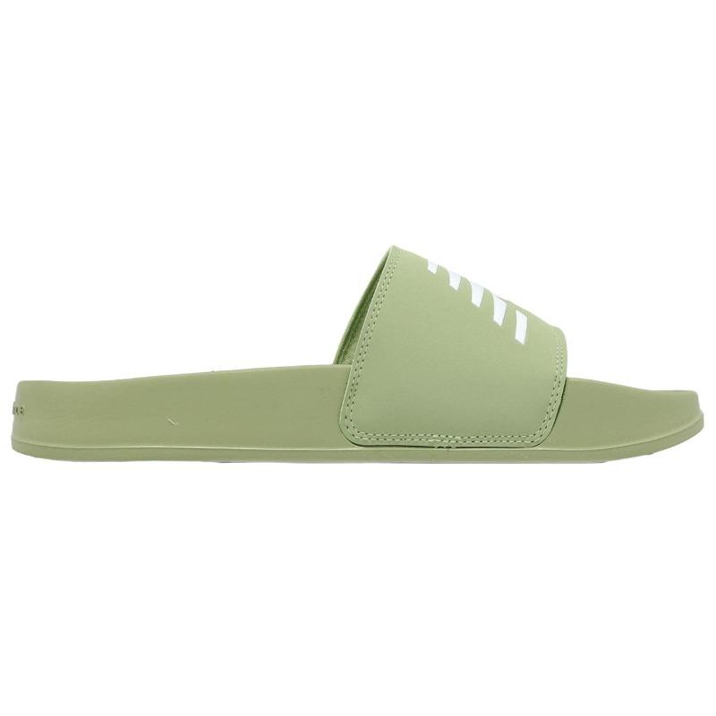 New Balance 200 Women Green White One Strap Slides Comfortable Versatile SWF200D2B