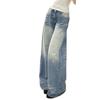 Comfortable Crease Retro Old Done Wide Leg Jeans Women Spring and Summer Loose High Waist Skinny Washed Straight Drag Floor Trousers Long Denim Pants