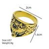 Nordic Celtic Wolf Stainless Steel Men's Open Ring Band