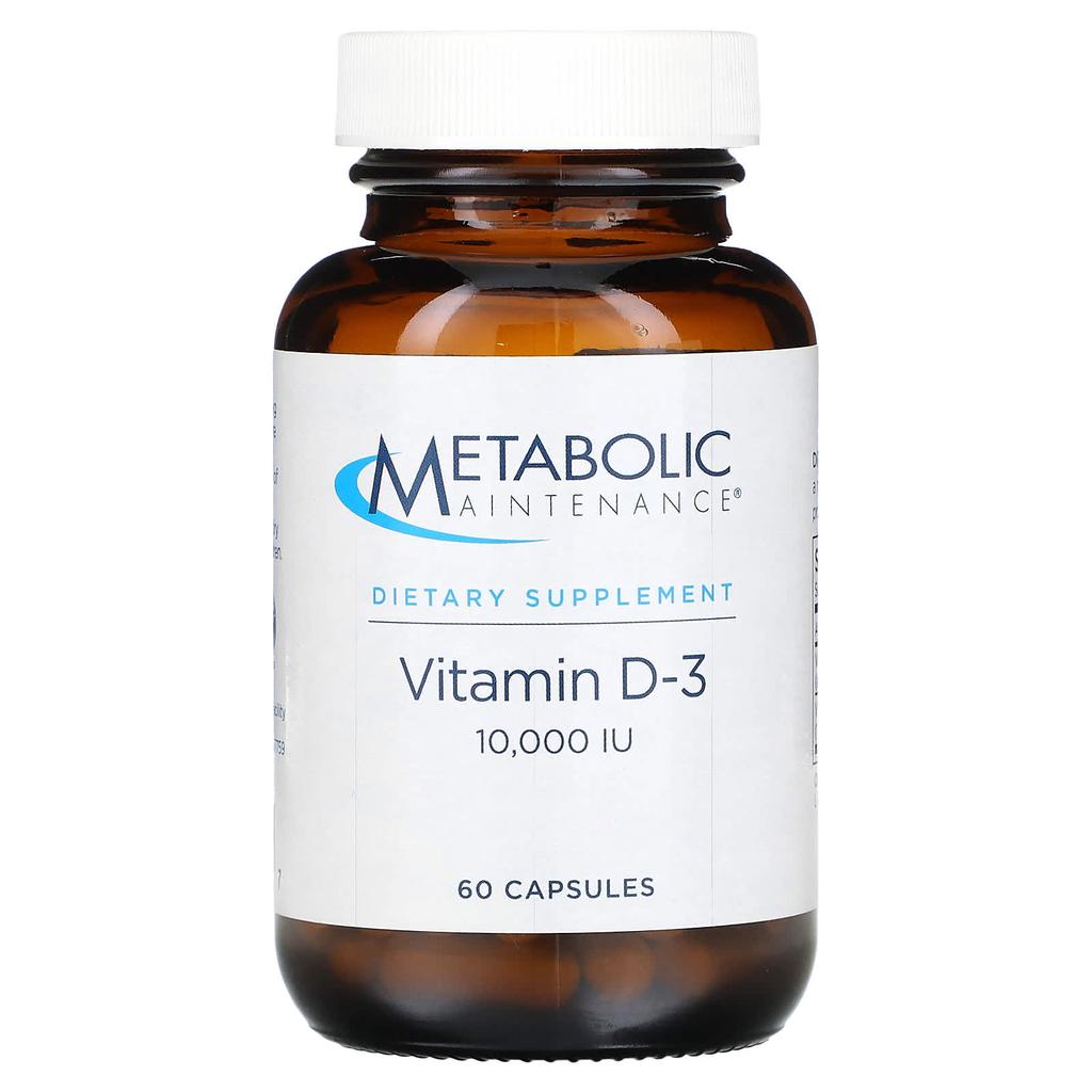 Metabolic Maintenance, Vitamin D3, 10,000IU, 60 capsules