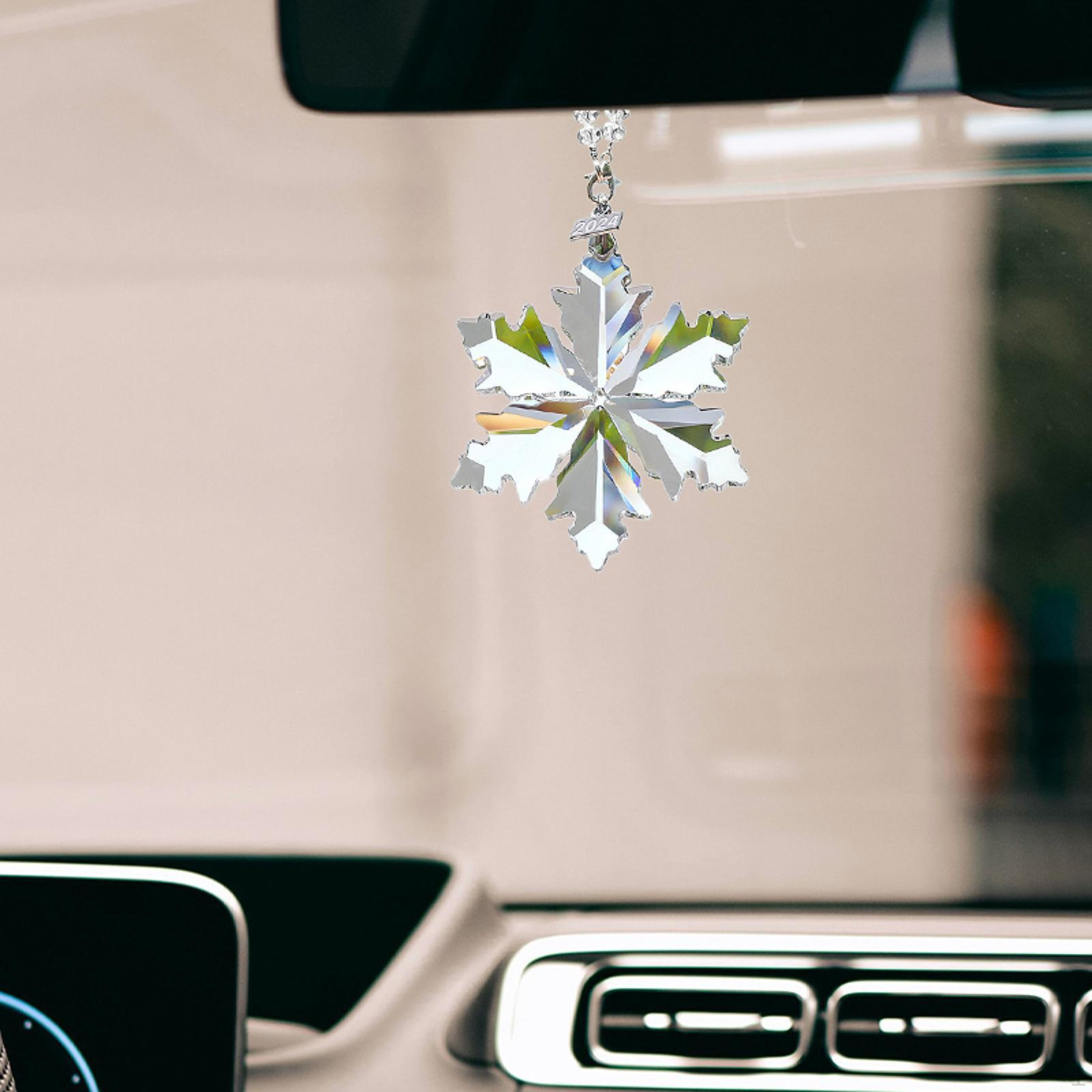 

Автомобильное зеркало заднего вида снежинка подвеска автомобиль подвесное украшение коллекция декор для Clear