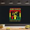 Durable Material Cultural Banner Celebration Banner Juneteenth Banner for Historical Events Cultural Festivals