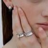 by hyeres Bone bone ring (Silver) BH7R53715WB