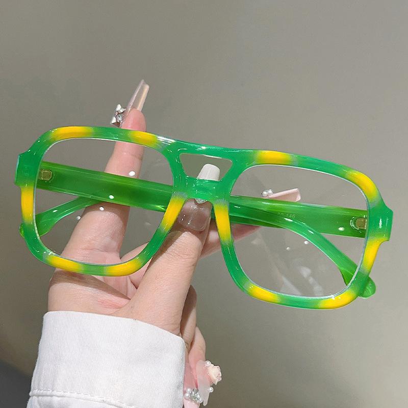 Vintage Anti Blue Light Optical Glasses Women Brand Designer Myopia Customize Prescription Reading Eye Glasses Flat Top Frame