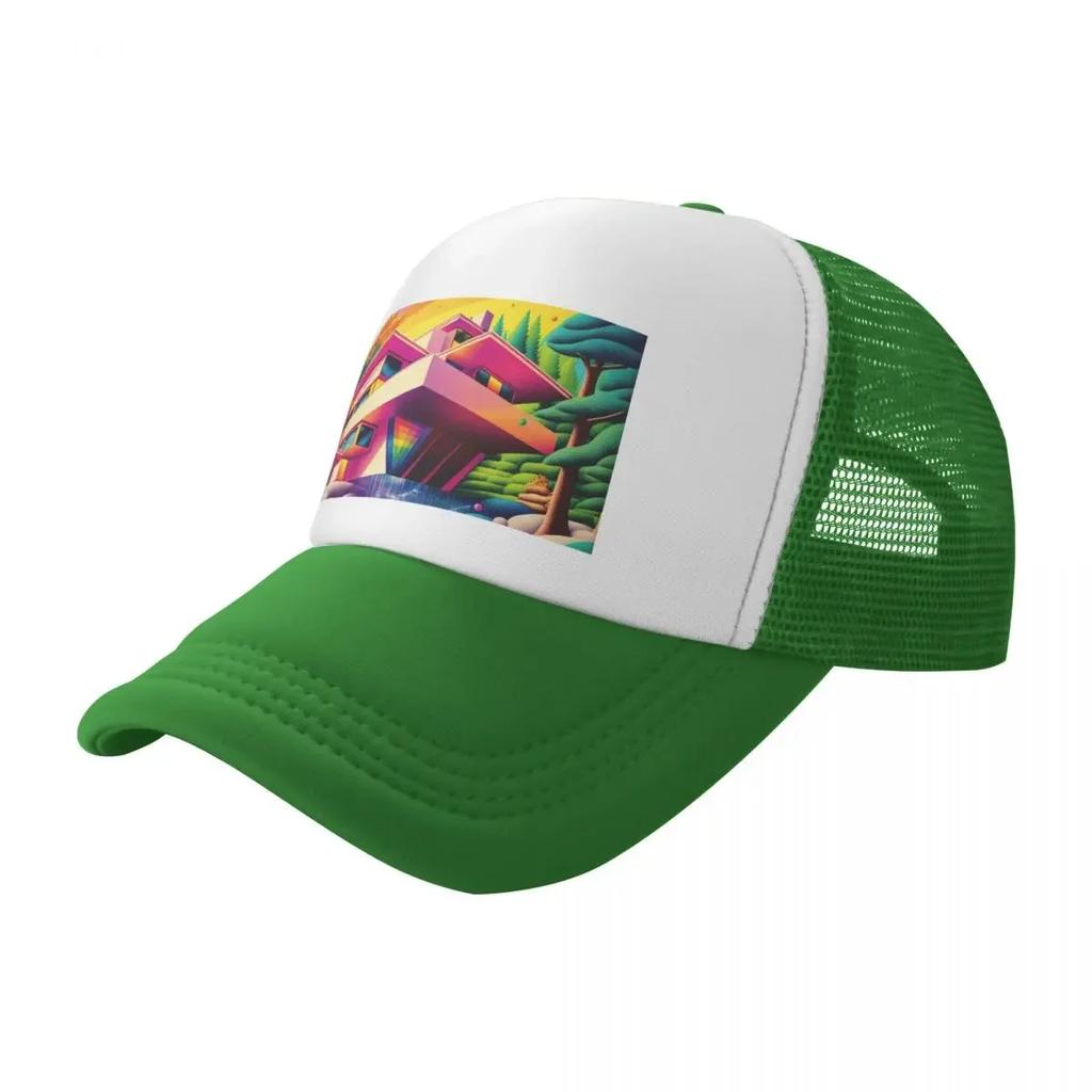 Regenbogen Wasserfall ARTchitektur Baseballkappe Strand Symbol Sonne Für Damen 2025 Herren