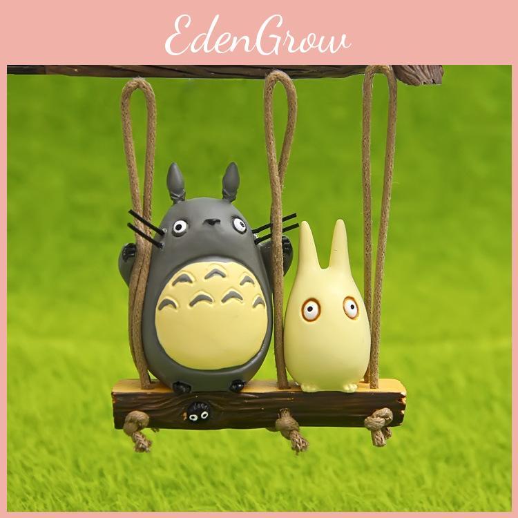 My Totoro Neighbor Swing Cat Scene Mini Model Ornament For Garden Decoration