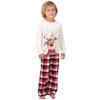 Reindeer Print Parent-Child Christmas Pajama Set – Long Sleeve Cotton Loungewear