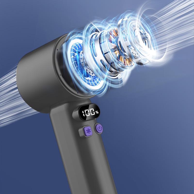 2025 Compact High-Speed Semiconductor Ice Fan with Digital Display and Powerful Wind