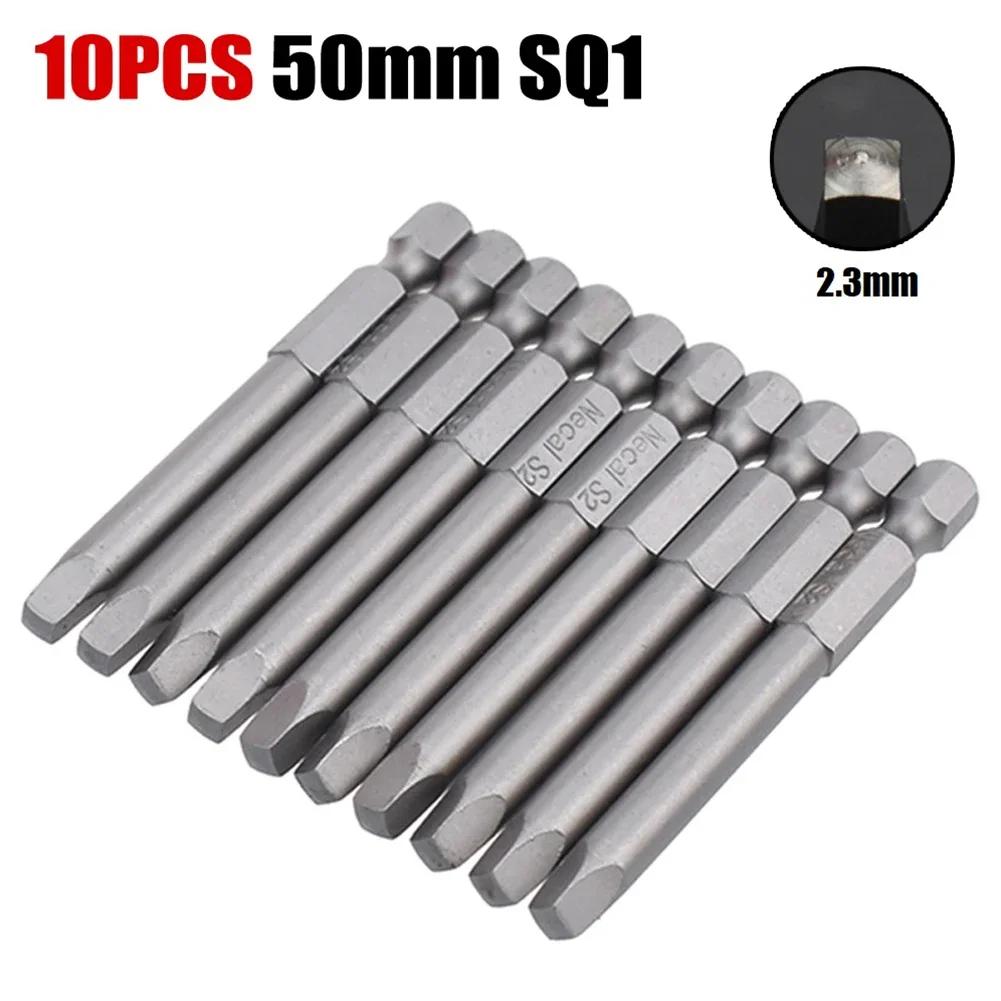 Square Head Screwdriver Bit Hand Tools SQ1 SQ1 SQ1 Screwdriver Strong Magnetic (1/1Inch) 6.11mm Alloy Steel Drill