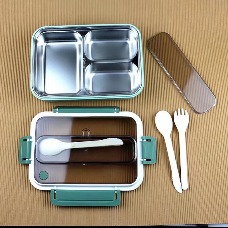 

Insulated Multi-Compartment Stainless Steel Lunch Box Set