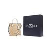 New COACH N/S Canvas With Leather Tote Bag, Shopping Bag, Crossbody Bag, Handbag Mini Women's Brown CJ494-SIGHA