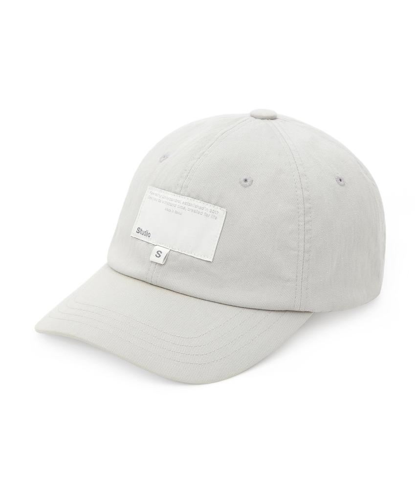 Eondeokeonteulolseutyudio Label Detail Ball Cap Ball Cap / S Label / Washed Grey