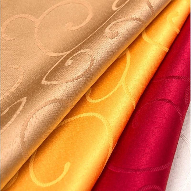 Thickened Circular Tablecloth for Hotel Restaurants Suitable for Parties European Jacquard Solid Color Durable Tablecloth Pad