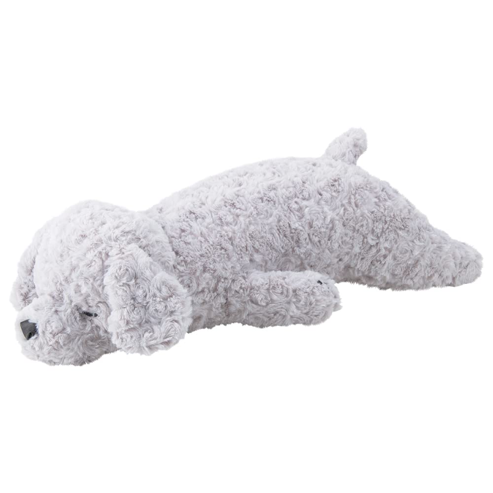 

Livheart Body Pillow Cotton Nemunemu Animals Toy Poodle Sesame Silver M Size Fluffy Squishy Dog Plush Toy Body Pillow Gift (Approx. 50cm) 48952-18