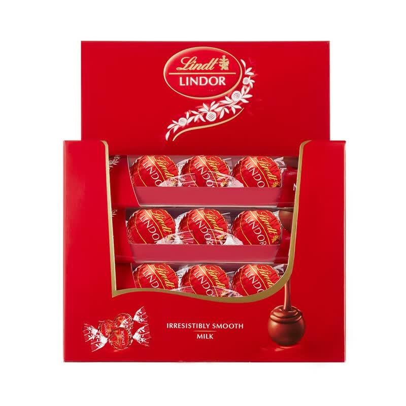 Lindt Lindor Milk Chocolate Truffles, 48-Count Gift Box