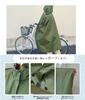 Leichter Regenponcho mit Aufbewahrung, doppelt geeignet für und Herren, Tasche, Taschen, Schicht, knielang, Radfahren, Rucksäcke, (khaki)