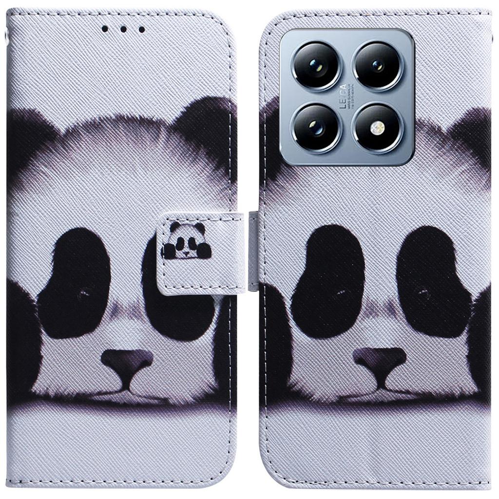 For Xiaomi 14T Pro Wallet Case Pattern Print Leather Phone Cover